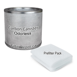 AirPura G400 / G414 Filter Bundle 1 Carbon Canister, Prefilters