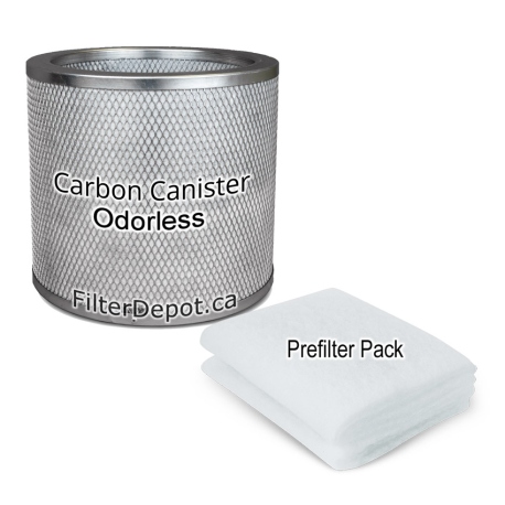 AirPura G400 / G414 Filter Bundle 1 Carbon Canister, Prefilters