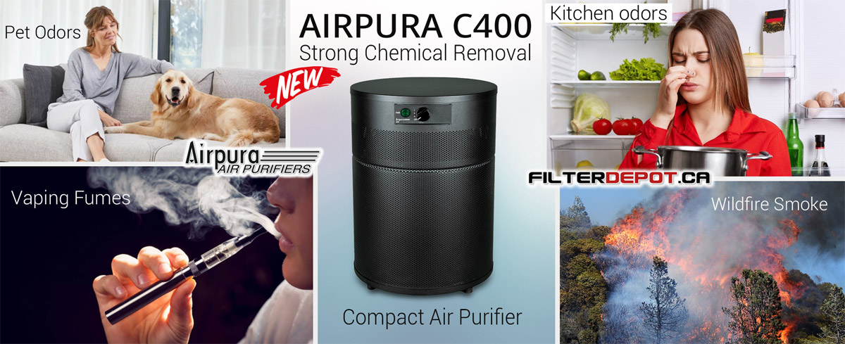 AirPura C400 Strong Chemical Compact Air Purifier AirPura C400 Strong Chemical Compact Air Purifier