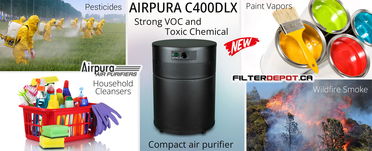 AirPura C400DLX Strong VOC and Toxic Chemical Air Purifier at FilterDepot.ca