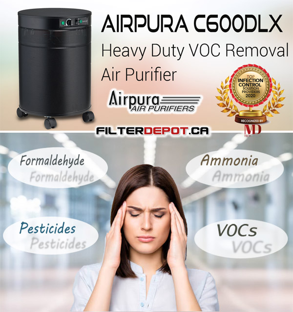 AirPura C600DLX Heavy Duty VOC Removal Air Purifier at FilterDepot.ca