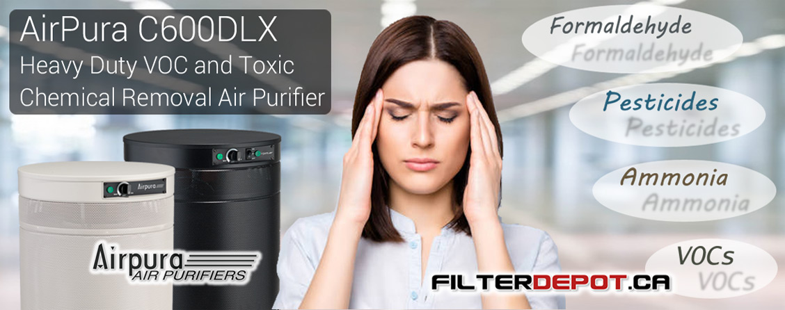 AiirPura C600DLX Heavy Duty VOC Air Purifier at FilterDepot.ca