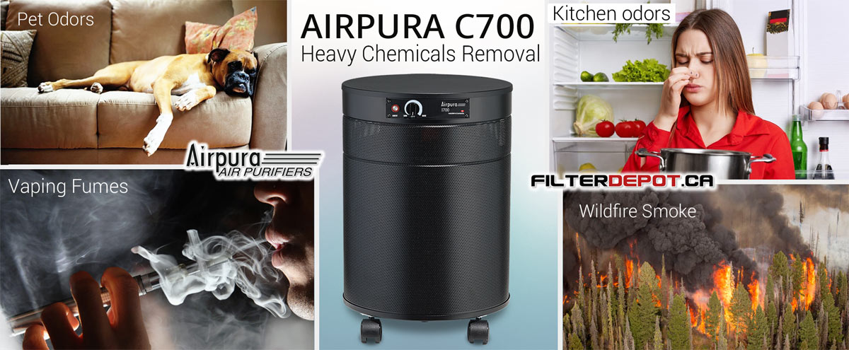 AirPura C700 Heavy Chemicals Removal Air Purifier