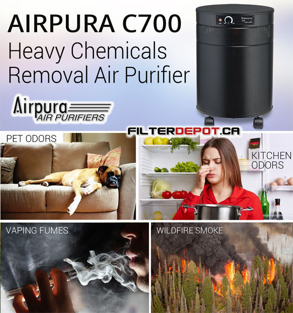 AirPura C700 Heavy Chemicals Removal Air Purifier