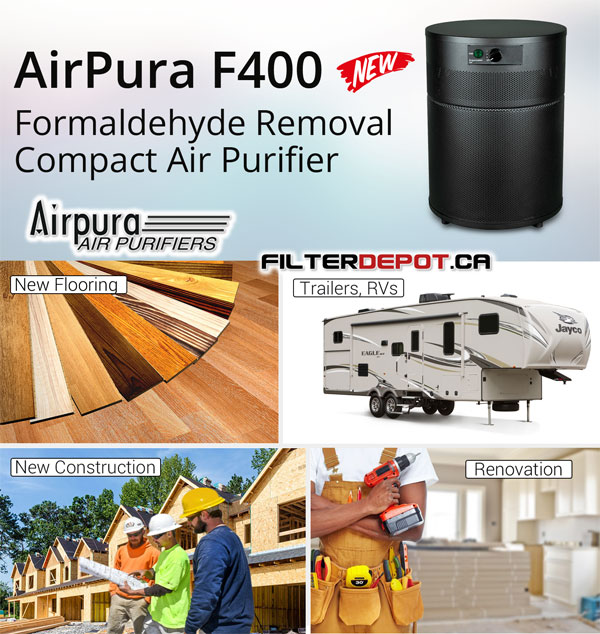 AirPura F400 Compact Formaldehyde Air Purifier at FilterDepot.ca