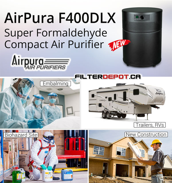AirPura F400DLX Super Formaldehyde Air Purifier at FilterDepot.ca
