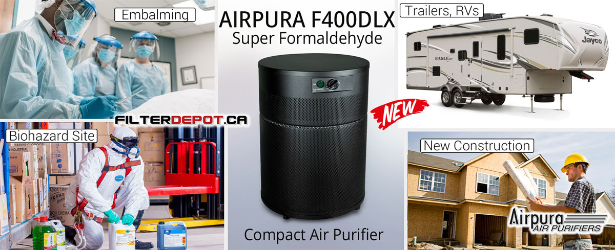 AirPura F400DLX Super Formaldehyde Compact Air Purifier at FilterDepot.ca