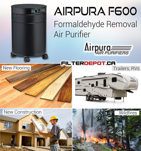 AirPura F600 Formaldehyde Removal Air Purifier at FilterDepot.ca