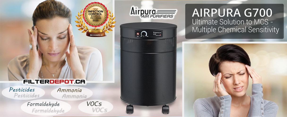 AirPura G700 Multiple Chemical Sensitivity MCS Air Purifier at FilterDepot.ca