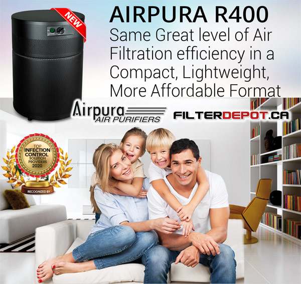 AirPura R400 All Purpose Compact Air Purifier at FilterDepot.ca