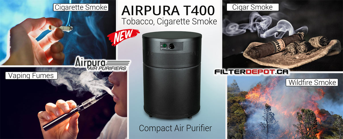 AirPura T400 Air Purifier for Tobacco Smoke