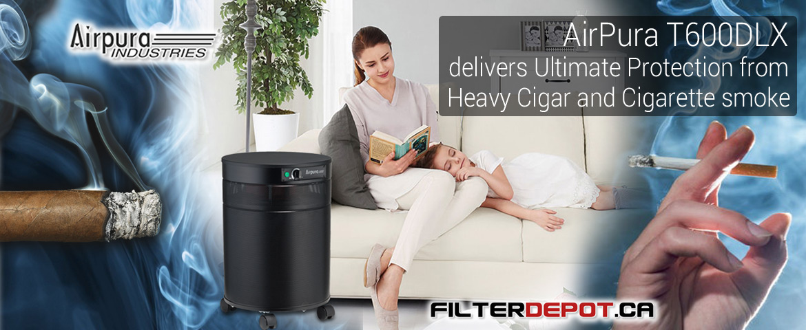 AirPura T600DLX Heavy Duty Tobacco Smoke Air Purifier at FilterDepot.ca