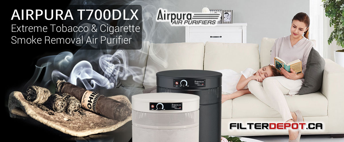 AirPura T700DLX Extreme Tobacco Cigarette Smoke Air Purifier at FilterDepot.ca