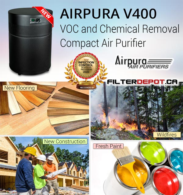 AirPura V400 VOC and Toxic Chemical Removal Air Purifier at FilterDepot.ca