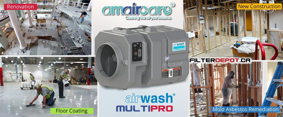Amaircare AirWash MltiPro Versatile MultiPurpose Air Purifier at FilterDepot.ca