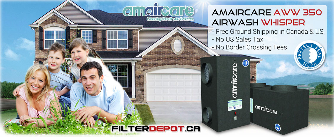 Amaircare AirWash Whisper AWW350 (AWW350) Central Air Purifier at FilterDepot.ca