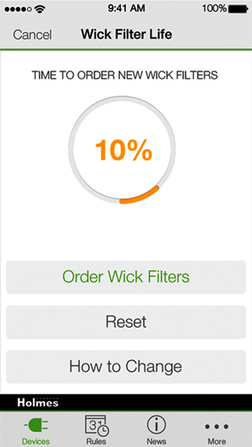 Holmes WeMo Filter CHange Reminder